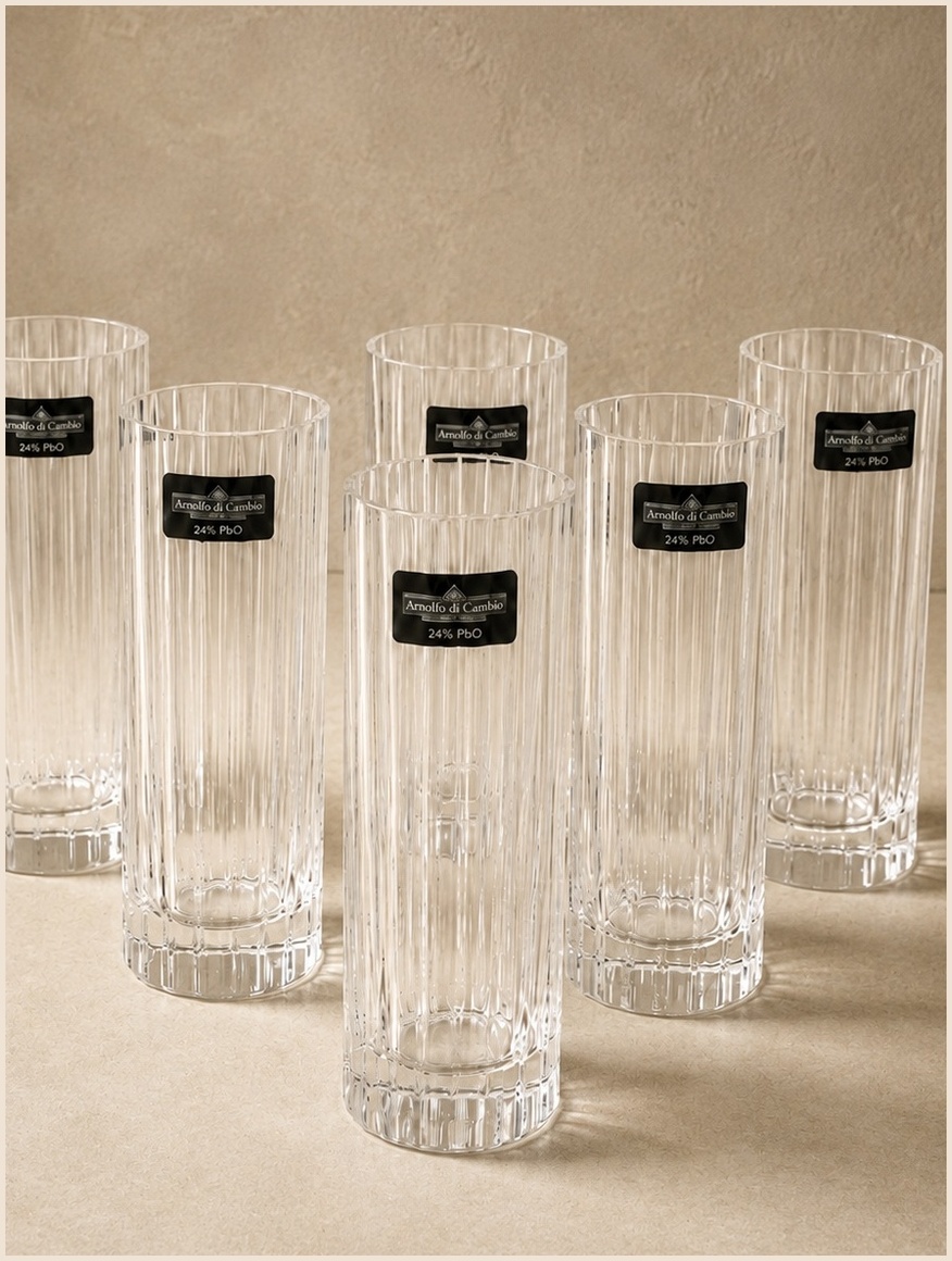 Verres Arnolfo di Cambio — lot de six