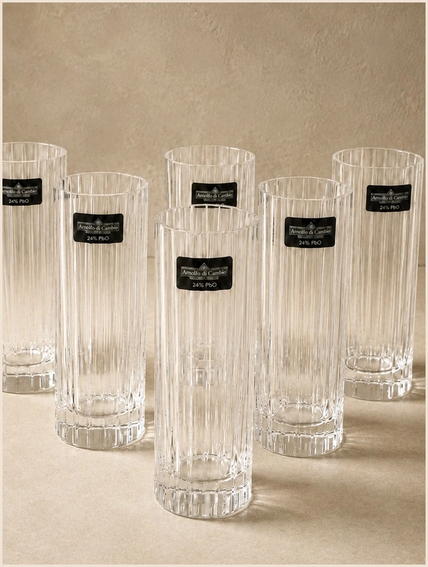 Verres Arnolfo di Cambio, pièce de design vintage documentée