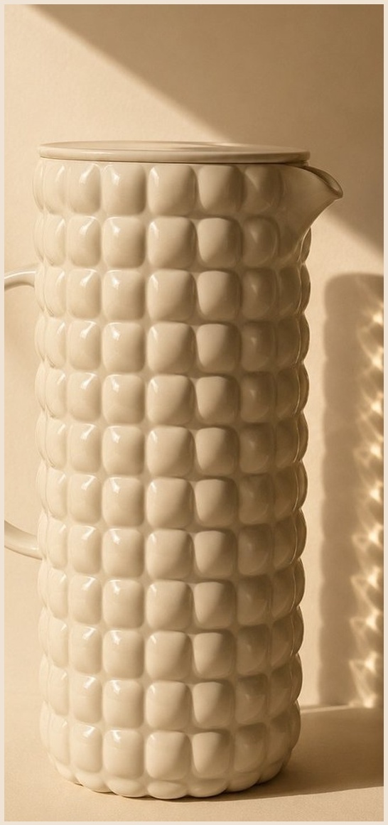 Carafe Guzzini blanche — ligne Tiffany