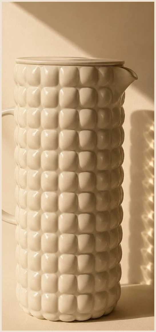Carafe Guzzini blanche — ligne Tiffany