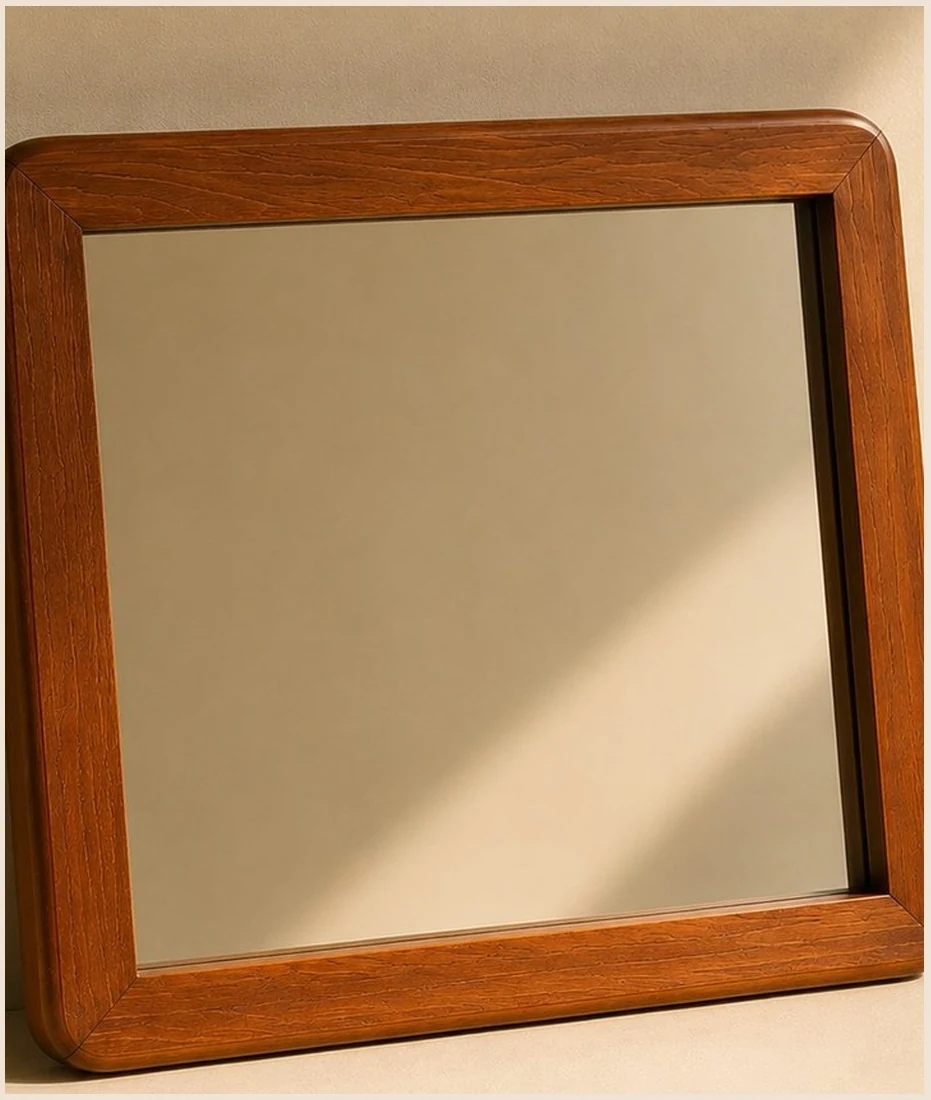 Miroir Gedy Italy — cadre moulé finition bois