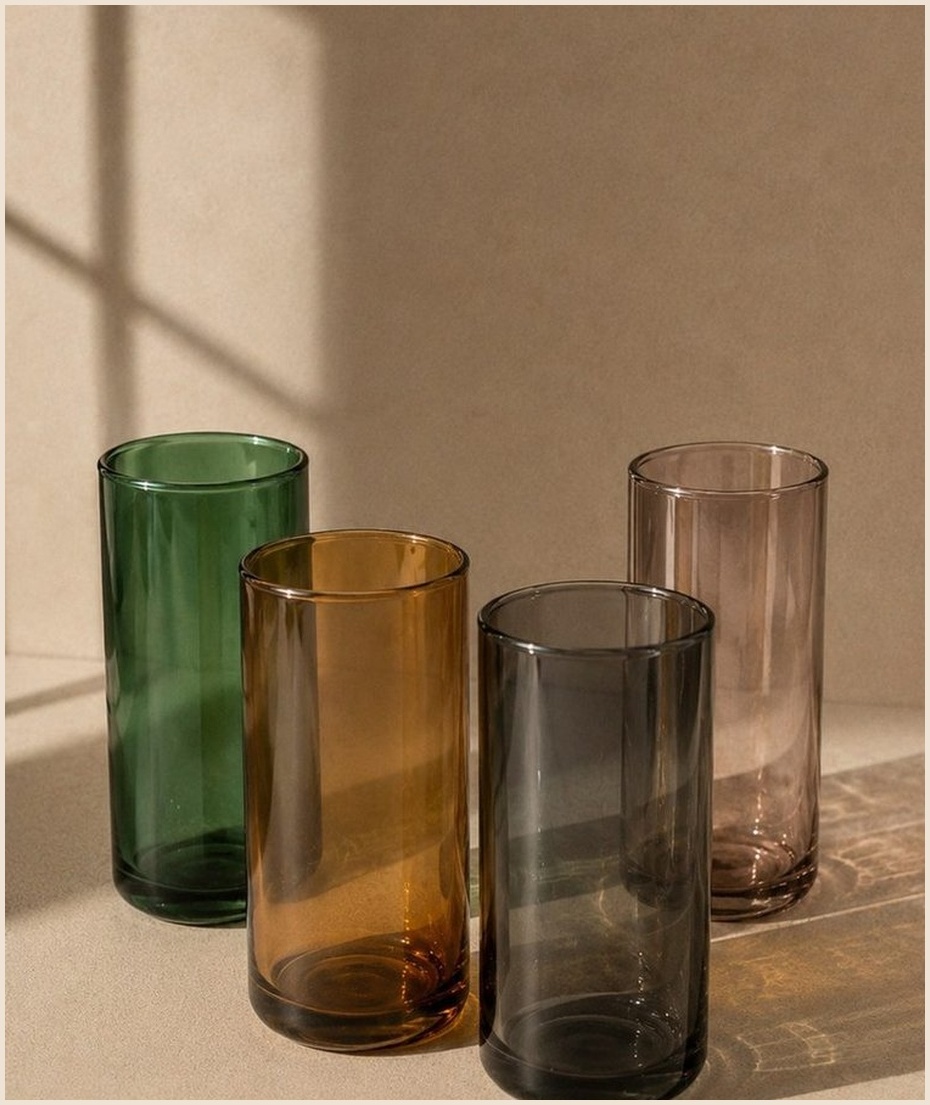 Verres fumés — lot de quatre