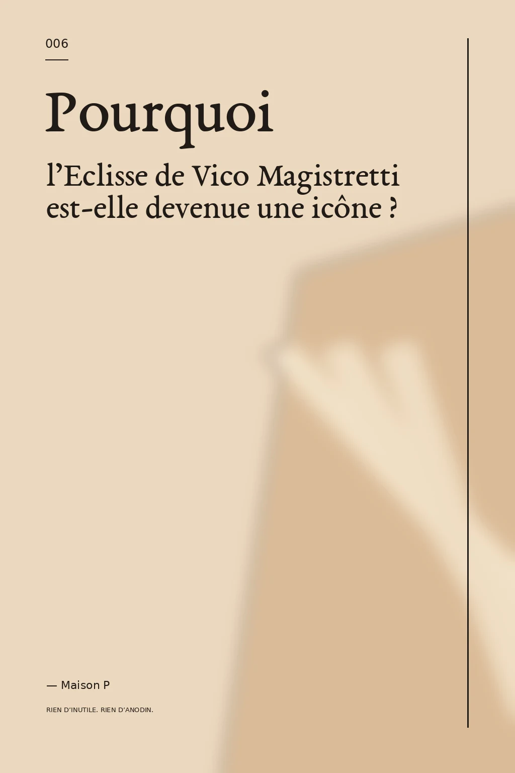 Pourquoi l’Eclisse de Vico Magistretti est-elle devenue une icône ?