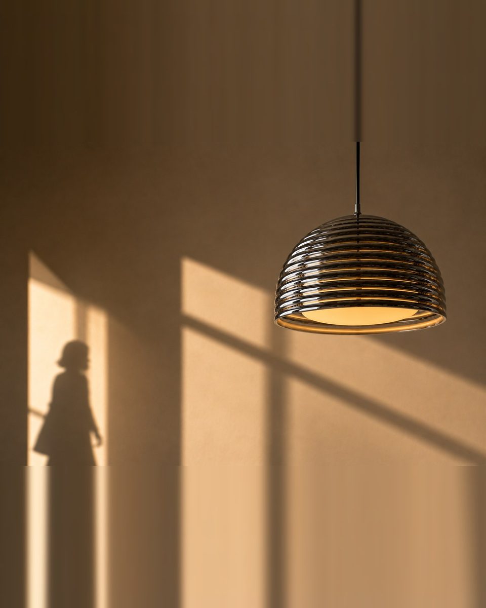 Suspension Saturno — détail des anneaux