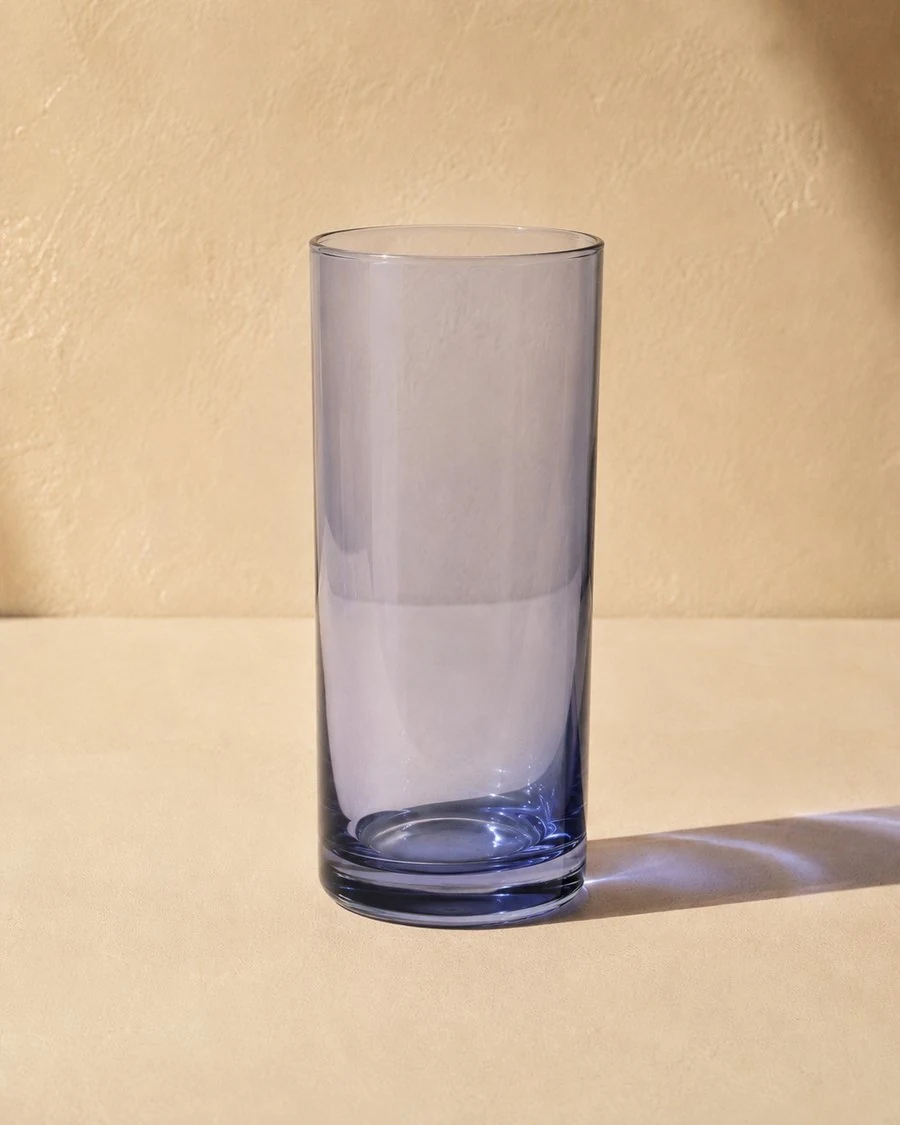 Verre à long drink — teinte bleu