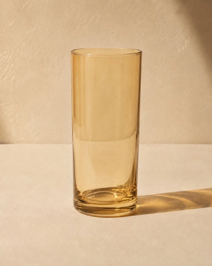 Verre à long drink — teinte miel