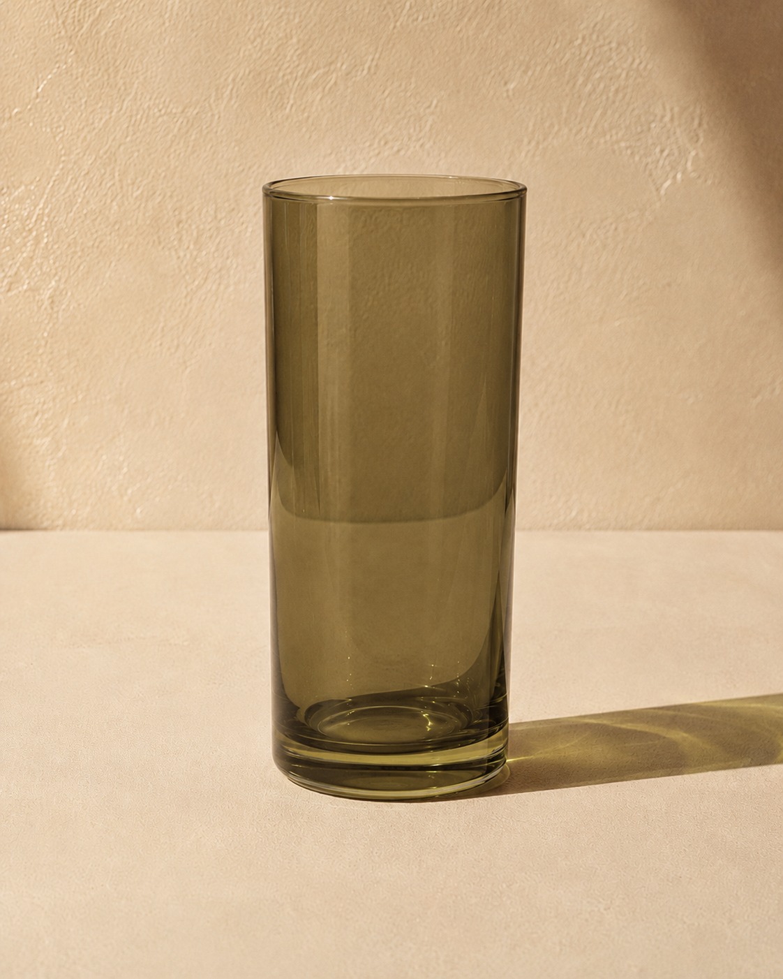 Verre à long drink — teinte olive